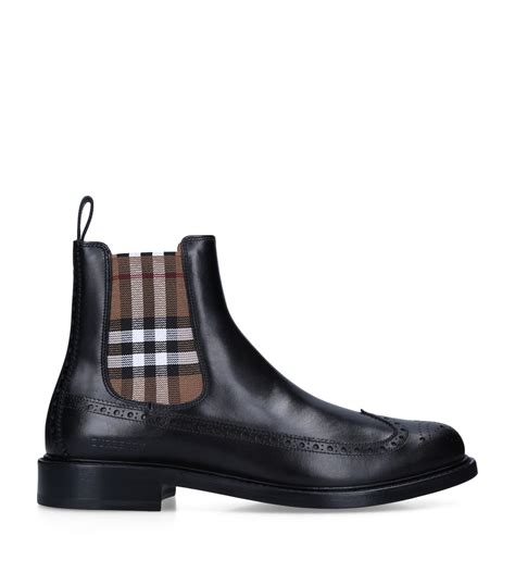 burberry chelsea mens|burberry vintage check chelsea boots.